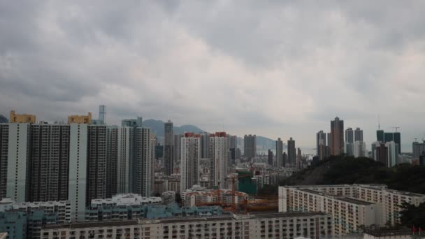 Střední Kowloon Pohled Poříčany — Stock video