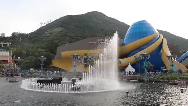 Ocean Park Είναι Ένα Θεματικό Πάρκο Ζώα — Αρχείο Βίντεο