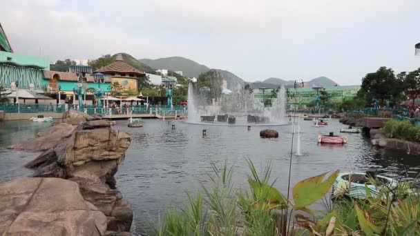 Entrada Principal Ocean Park Hong Kong — Vídeos de Stock