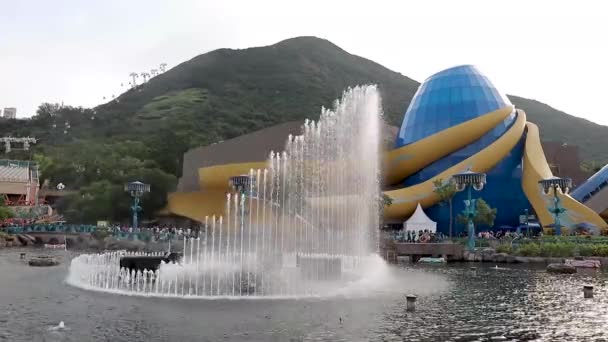 Entrada Principal Ocean Park Hong Kong — Vídeos de Stock