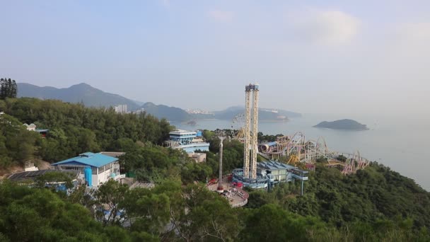 Main Entrance Ocean Park Hong Kong — Stock Video