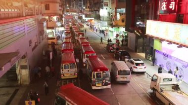 Mong Kok 'ta bir Hong Kong şehir Caddesi
