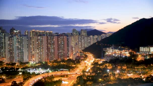 Blick Auf Hong Kong Gebäude Bei Tseung Kwan Kowloon — Stockvideo