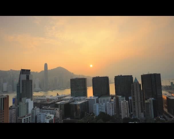 Vista Residencial Desde Lion Rock Hong Kong — Vídeo de stock