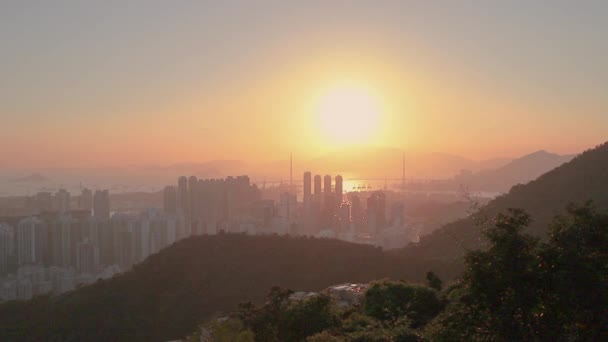 Kowloon Medio Hora Del Día — Vídeo de stock