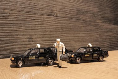 Japonya taksi ile küçük bir rakam