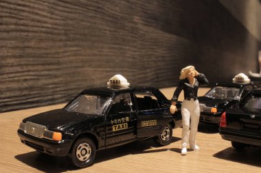 Japonya taksi ile küçük bir rakam