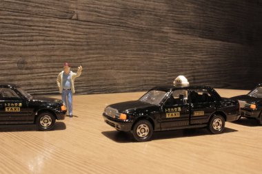 Japonya taksi ile küçük bir rakam