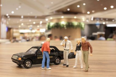 Japonya taksi ile küçük rakam