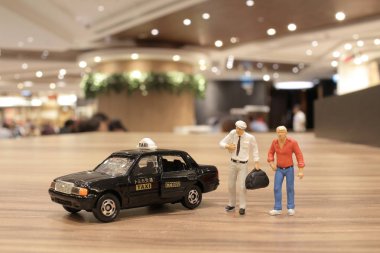 Japonya taksi ile küçük rakam