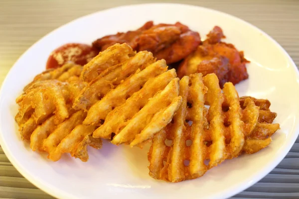 Chicken tikka marinated chicken pieces, India — Stock Photo, Image