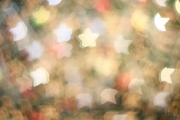 Un Natale con bokeh naturale e lucente — Foto Stock