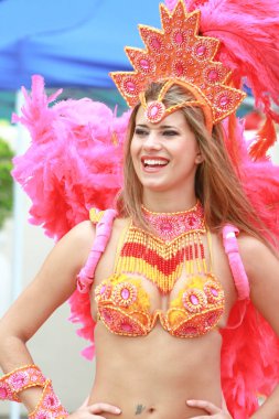 Güzel karnaval dansçı, partide 2009 