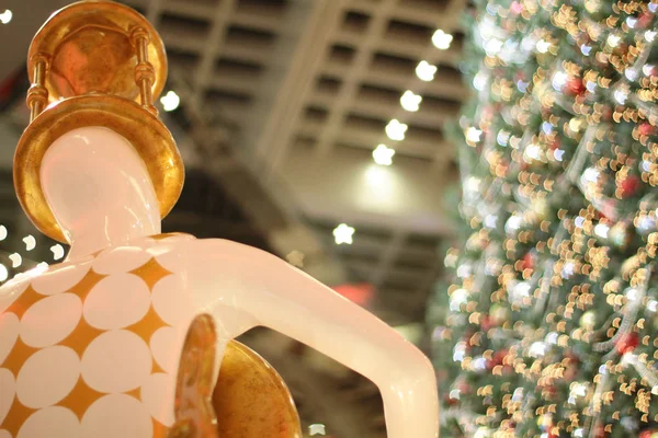 Decoraciones de Navidad en el centro comercial hk — Foto de Stock