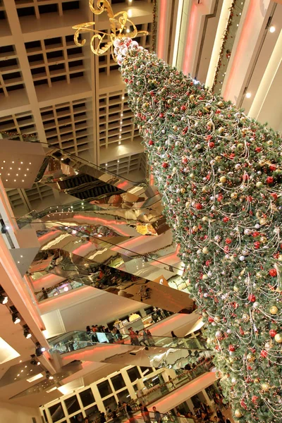 Xmas decoratie op de hk shopping mall — Stockfoto
