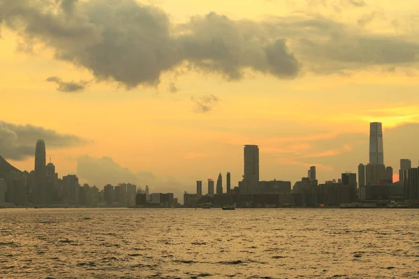 Een Victoria Harbor van kwun tong naar Noord-punt — Stockfoto