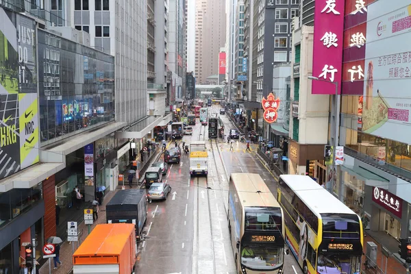 Een Central, Hong Kong-verkeer van maart 2019 — Stockfoto