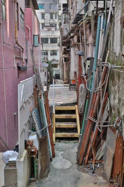 Şehir hong kong yol görünümünü Mart 2019 