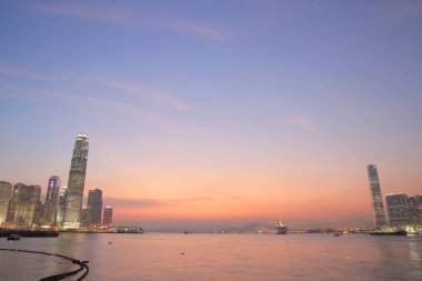 Viktorya Limanı ve kowloon ile Merkez ilçe