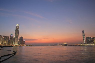 Viktorya Limanı ve kowloon ile Merkez ilçe