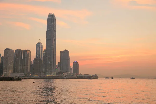 Das geschäftsviertel in hk im jahr 2014 — Stockfoto