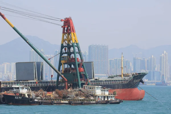 Buque Carga Hong Kong — Foto de Stock