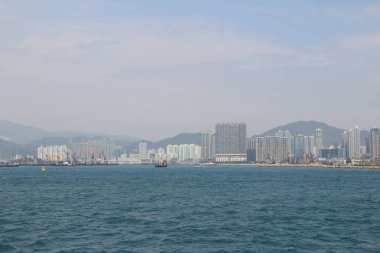 Gün zaman an Hong Kong limanında