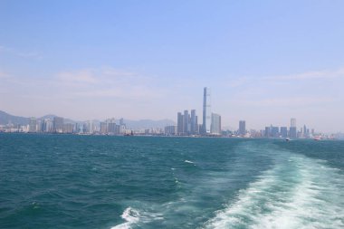 Gün zaman an Hong Kong limanında