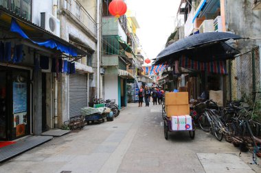 Cheung Chau köyde balık