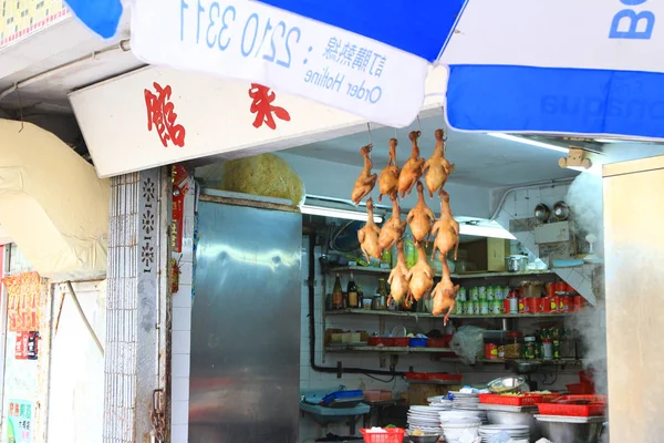 A Hong Kong Locals Compras na Rua 2014 — Fotografia de Stock