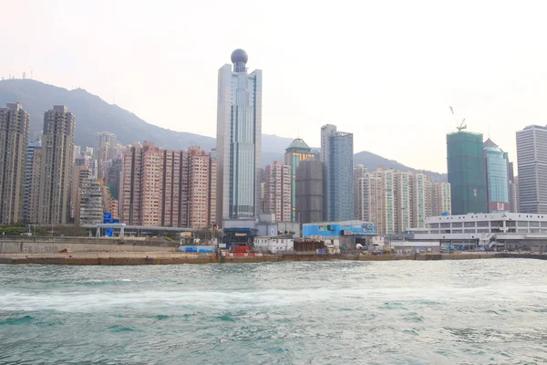 Barcos de ferry de Macao a Hong Kong en el puerto de Hong Kong — Foto de Stock