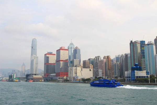 Barcos de ferry de Macao a Hong Kong en el puerto de Hong Kong — Foto de Stock