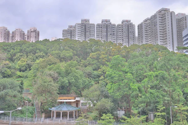 Edificio residencial en Hong Kong en tsuen wan — Foto de Stock