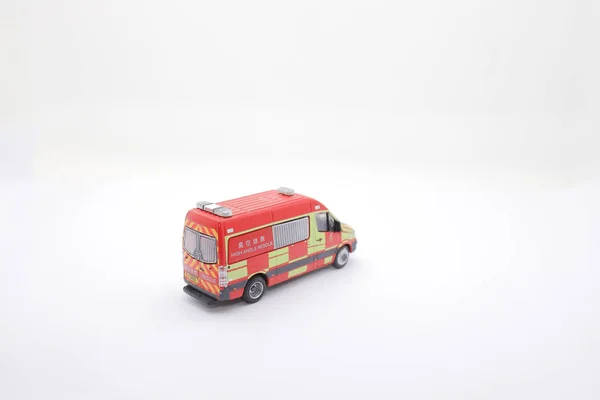 The scale figure of hong kong fire engine — Stock Photo, Image