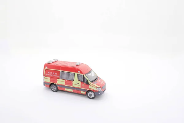 The scale figure of hong kong fire engine — Stock Photo, Image