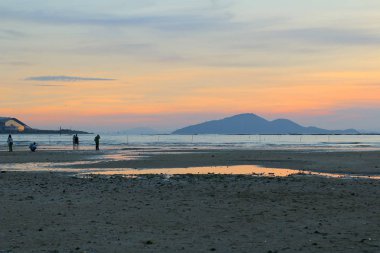 Ha pak nai plajında gün batımı 2014