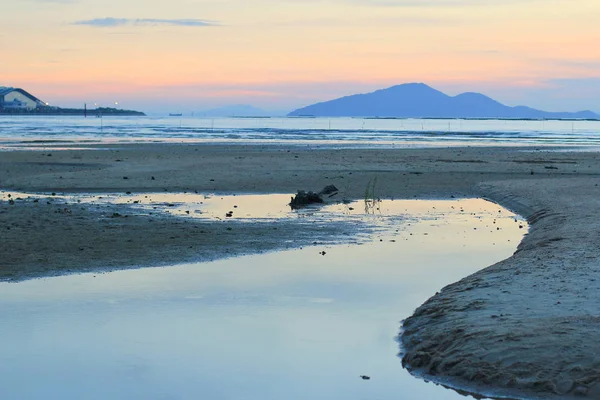 Hong Kong ha pak nai gün batımı plaj