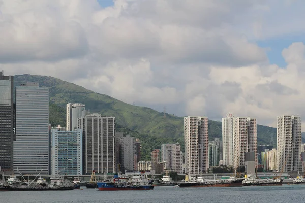 Distrito de Kwai tsing Hong Kong julio 2014 — Foto de Stock