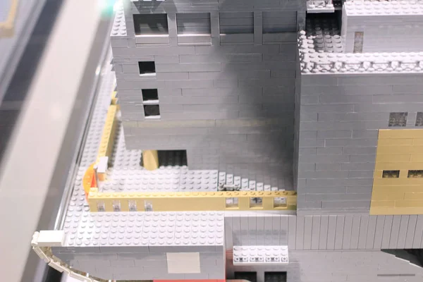April 2014, Lego display van het station van Kyoto — Stockfoto
