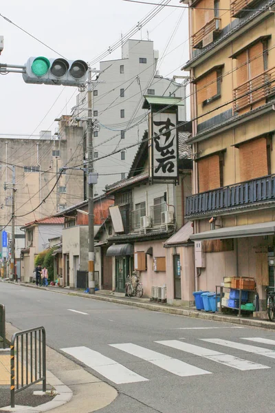 Pouliční pohled na Kjóto Japonsko duben 2014 — Stock fotografie