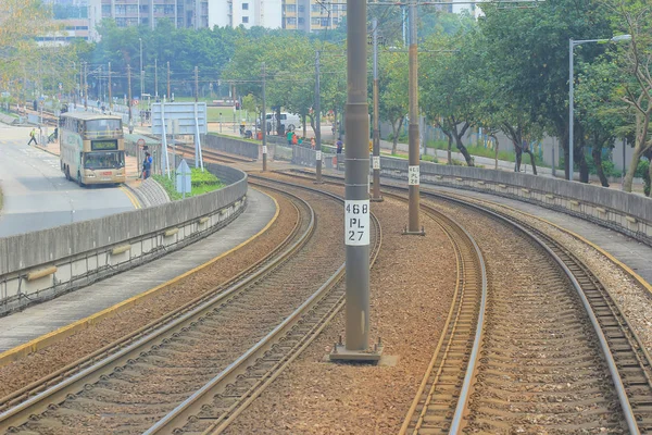 Ferroviário Leve Hong Kong — Fotografia de Stock