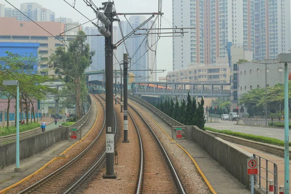 Hong Kong-i könnyű vasút — Stock Fotó