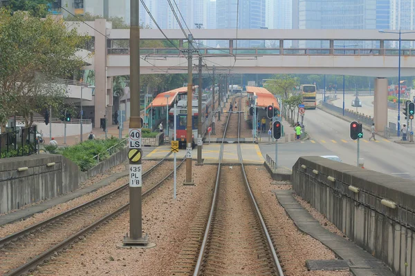 Hong Kong-i könnyű vasút — Stock Fotó