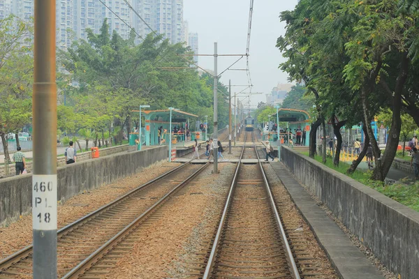 Ferrocarril ligero Hong Kong —  Fotos de Stock