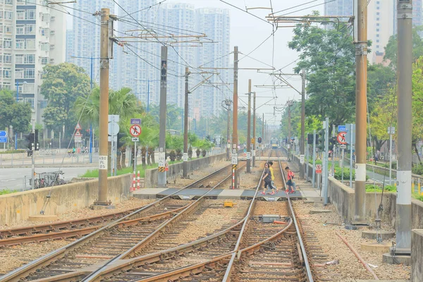 Ferrocarril ligero Hong Kong —  Fotos de Stock