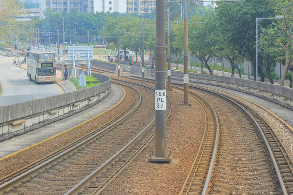 Hong Kong-i könnyű vasút — Stock Fotó