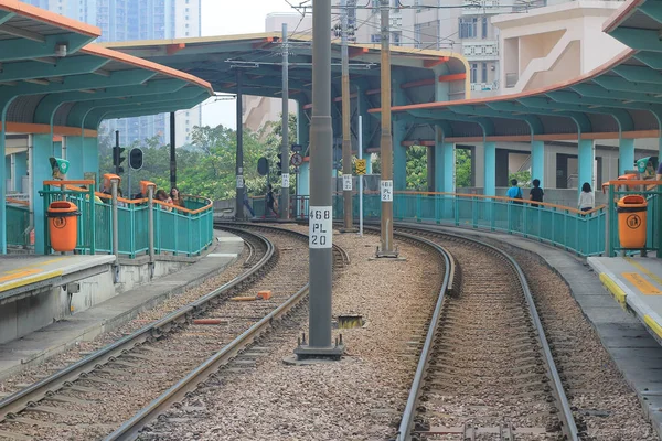 Ferroviário Leve Hong Kong — Fotografia de Stock