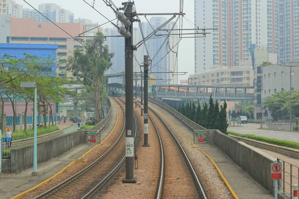 Hong Kong-i könnyű vasút — Stock Fotó