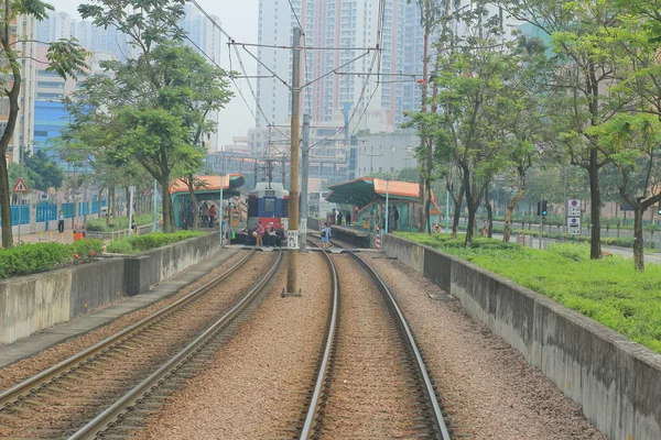 Hong Kong-i könnyű vasút — Stock Fotó
