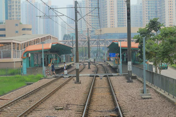 Ferroviário Leve Hong Kong — Fotografia de Stock